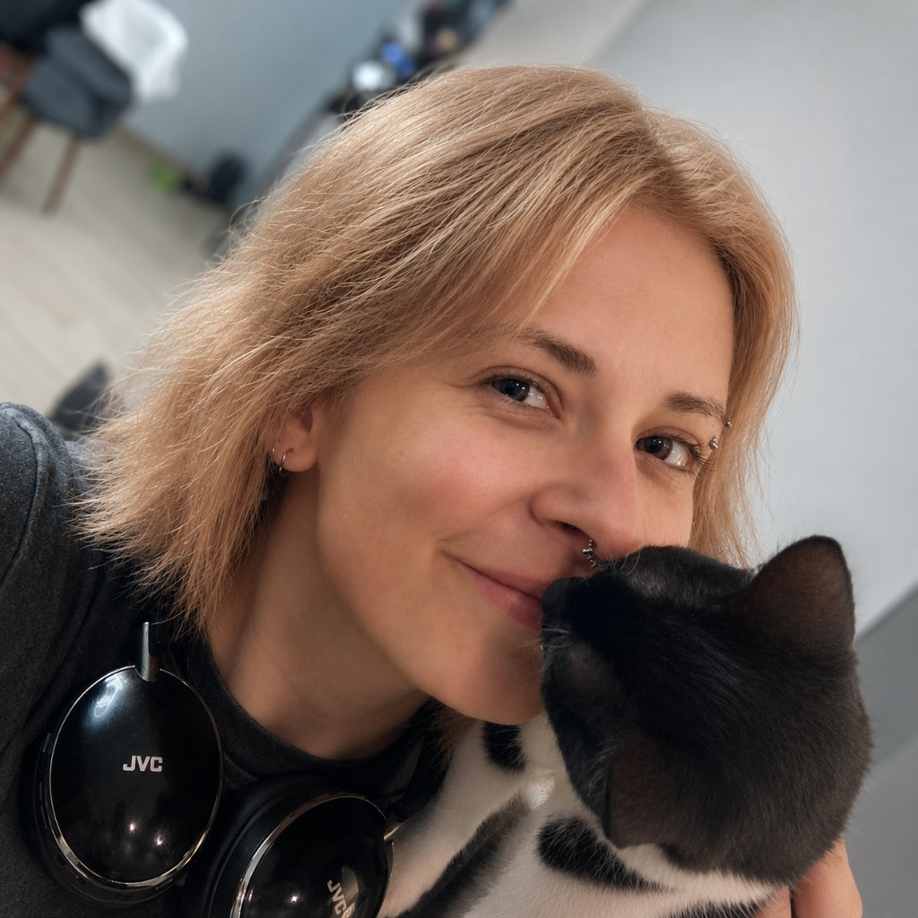 Helga with her CAT-reviewer